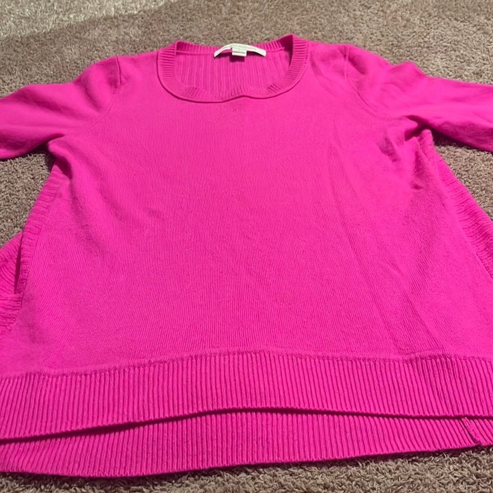 Diane von furstenburg pink cashmere sweater